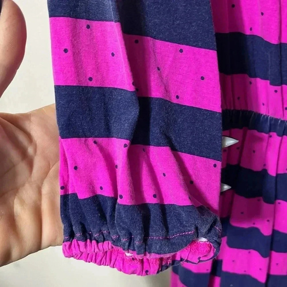 Lilly Pulitzer Beckett Dress Size Small Mambo Pink Blue Stripe Knee Length - Picture 6 of 10